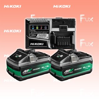 Hikoki BSL36B18X x 2 + UC18YSL3 Booster Pack Multivolt