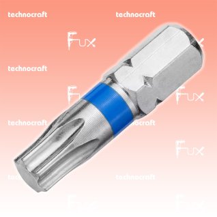 Technocraft T10 Torx-Bits mit Farbring blau, 25 mm, 10 Stück