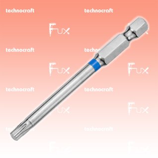 Technocraft T15 Torx-Bits mit Farbring blau, 75 mm, 10 Stück