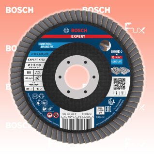 Bosch Expert Fächerschleifscheibe X782, ⌀ 115 mm, Korn  80