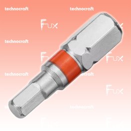 H3 Innensechskant-Bits mit Farbring orange, 25 mm, 10 Stück